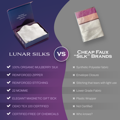Lunar Silks - Mulberry Silk Pillowcase